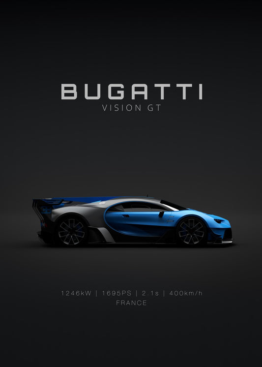 2016 Bugatti Vision GT Blue