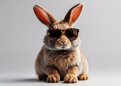 Rabbit wearing shades