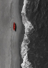 Red Boat at the Beach