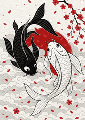japanese koi fish art