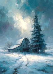 Rustic Barn in Winter