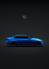 BMW M3 F80 Sedan 2015 - Blue