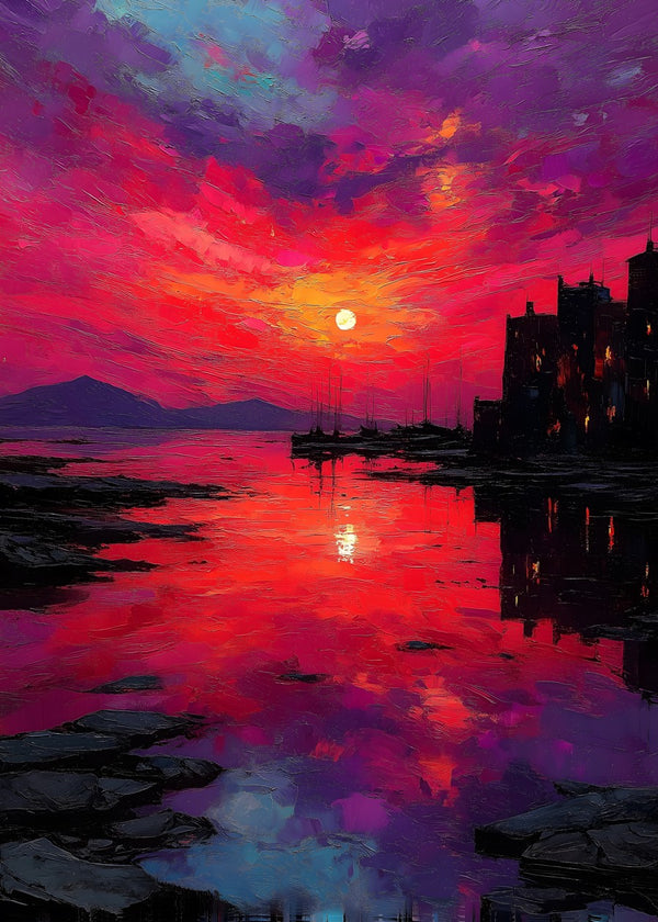 Vibrant Sunset Horizon