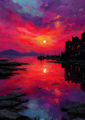 Vibrant Sunset Horizon