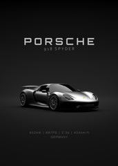 Porsche 918 Spyder Front Specs