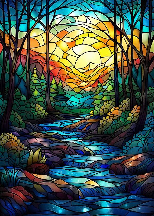 Forest River Stained Glass