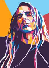 Randy Blythe pop art portrait