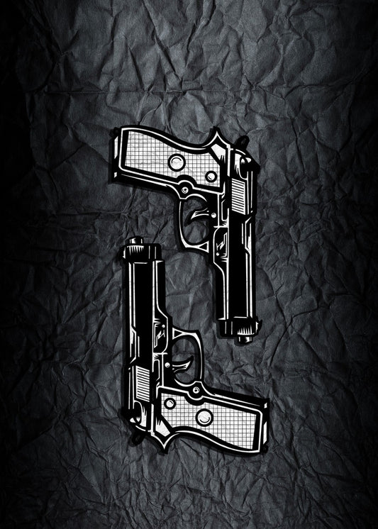 Black and white Barreta M9 