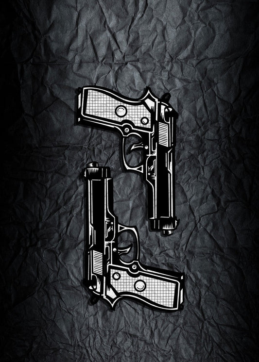 Black and white Barreta M9 