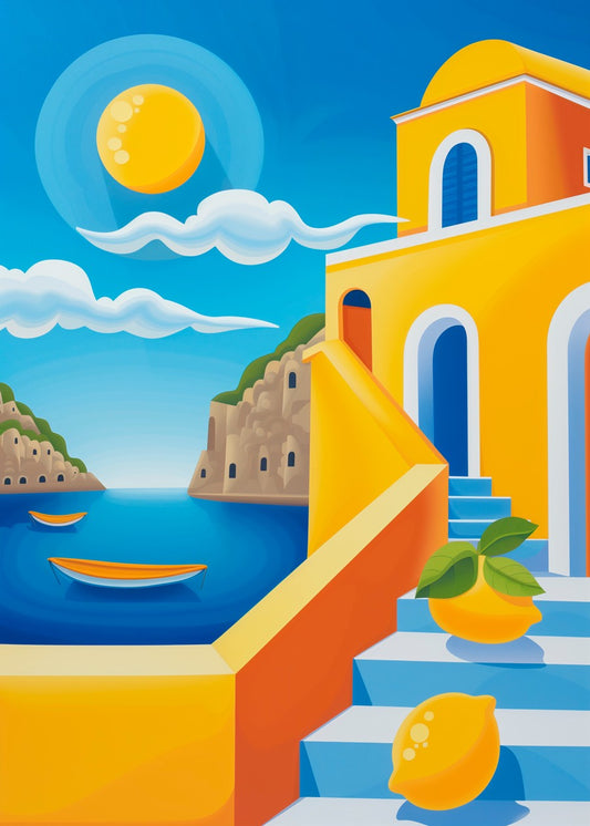 Positano Italy Minimalism