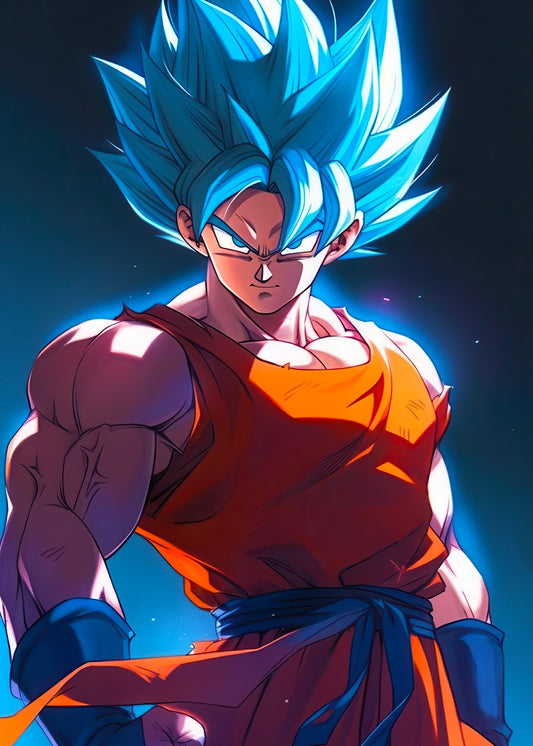 Goku Blue Form Calm Look