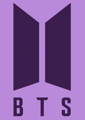 BTS Minimalist Logo Purple