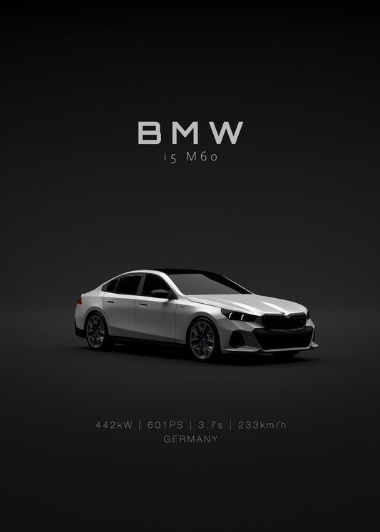BMW i5 M60 2024 Front White Sp