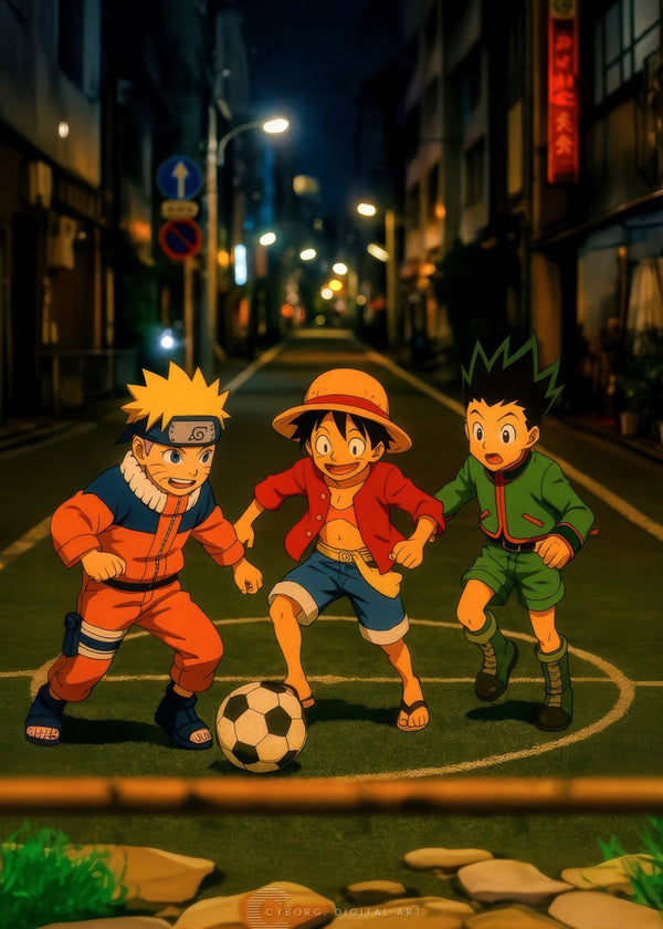 Naruto, Monkey D Luffy and Gon Freecss