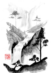 Fall through the mountain