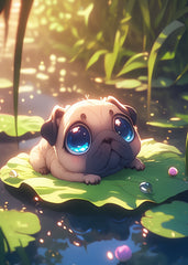 Pug's Leafy Oasis