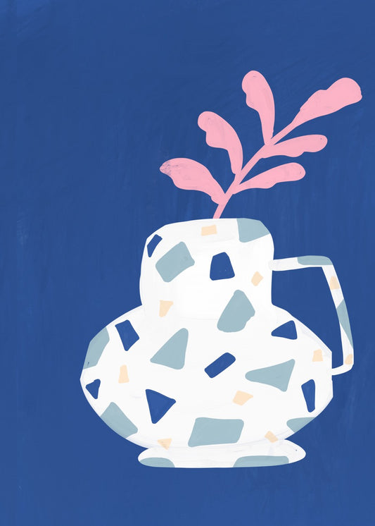 Terrazzo Vase Art Print