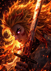 Man sword Flames