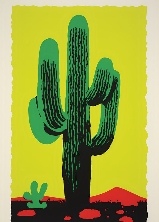 Pop Art Desert Cactus
