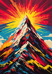 Mountain Sunset Shinning