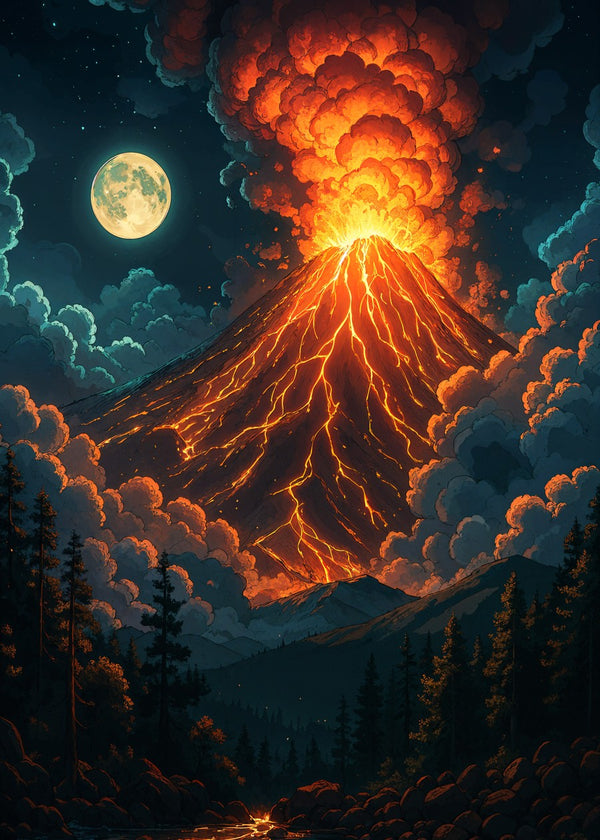 Moonlit Eruption