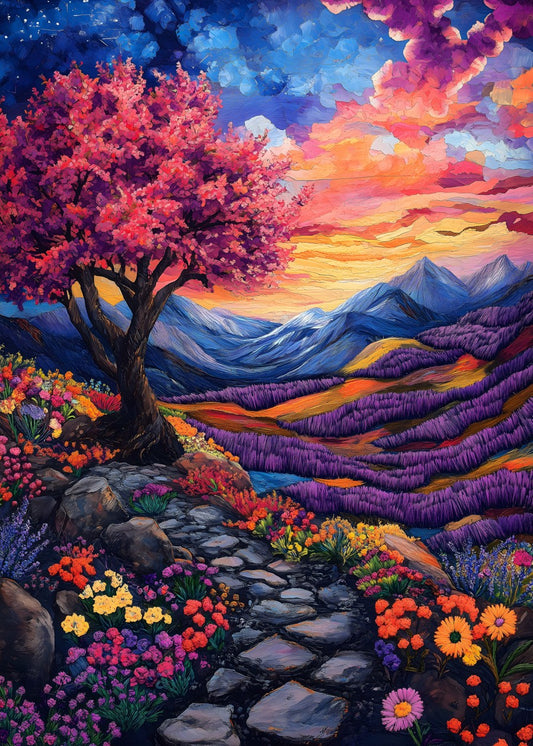 Vibrant Twilight Path