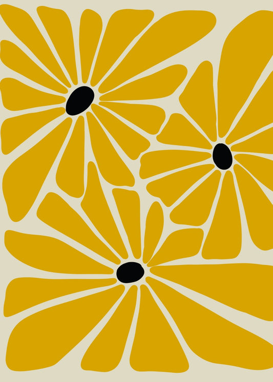 Mustard Daisy Cluster