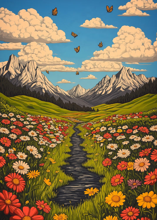 Meadow Path to Peaks
