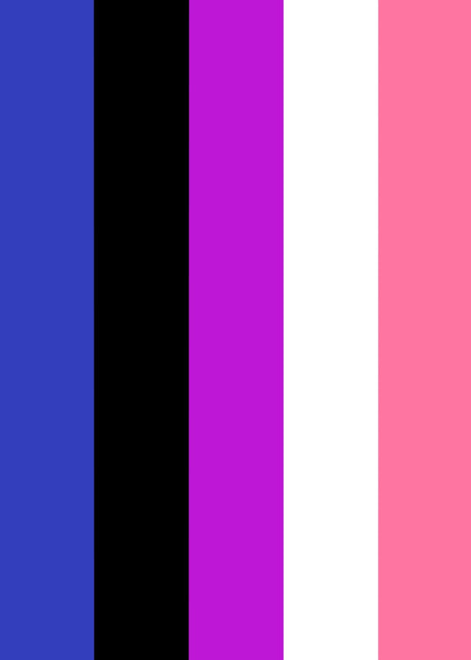 Genderfluid Vertical Stripes
