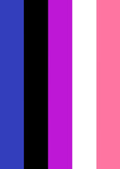 Genderfluid Vertical Stripes
