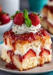 Strawberry Shortcake Slice