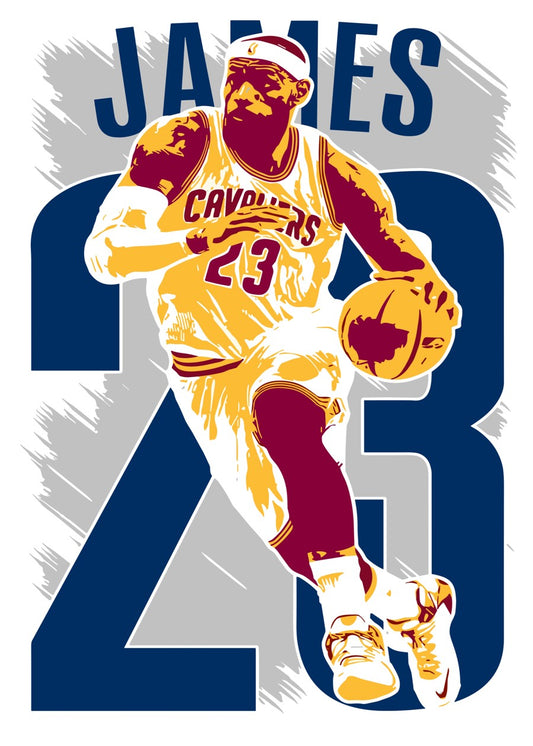 LeBron James Cavaliers Art