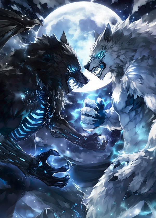 Moonlit Clash of Titans