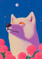 Spirit Wolf and Roses
