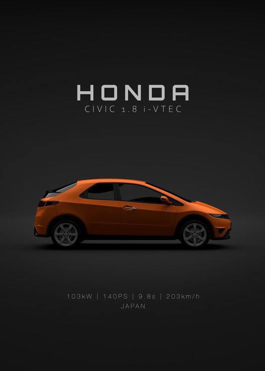 Honda Civic 2008 - Orange