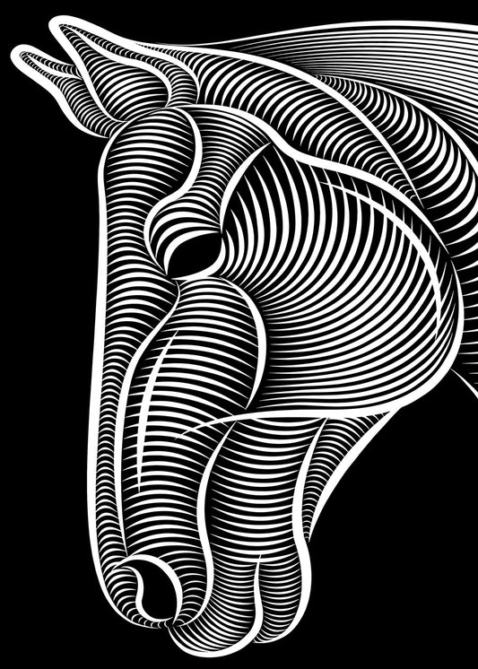 Horse Face in Optical Lines