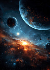 Deep Space Planets Nebula