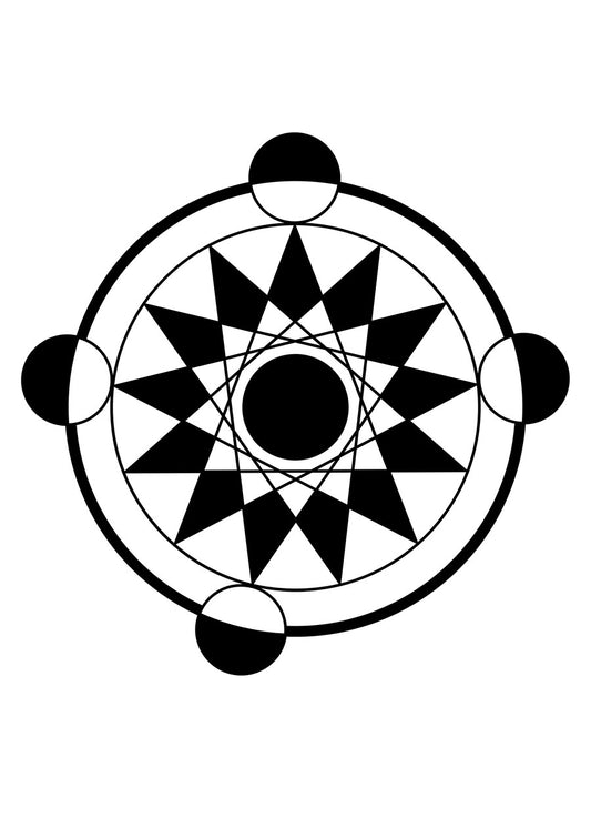Geometric Crop Circle Mandala