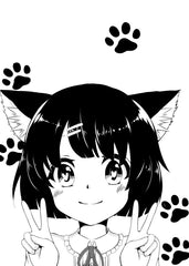 Anime cute cat girl