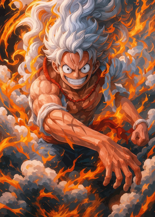 Luffy Gear 5 Fire Mode