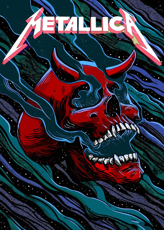 Metallica Devil Skull Poster