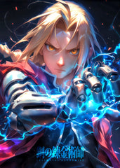 Edward Elric blue aura, Fullmetal Alchemist