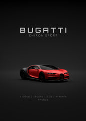 Bugatti Chiron Sport - Red Front