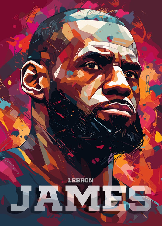 LeBron James Art Portrait