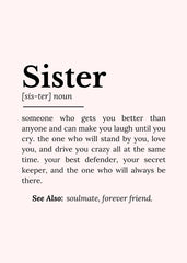 Sister Definition: Best Friend