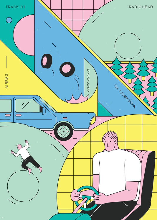 Radiohead Airbag Track Pop Art
