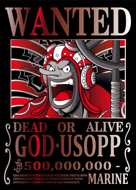 One Piece Usopp Wanted Poster