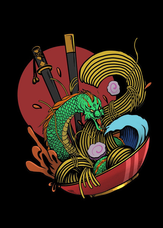 Japanese Aesthetic RamenDragon