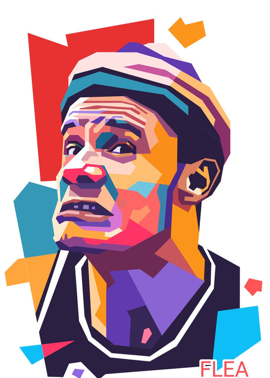 Flea RHCP  pop art portrait