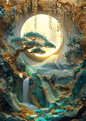 Golden Japanese Landscape